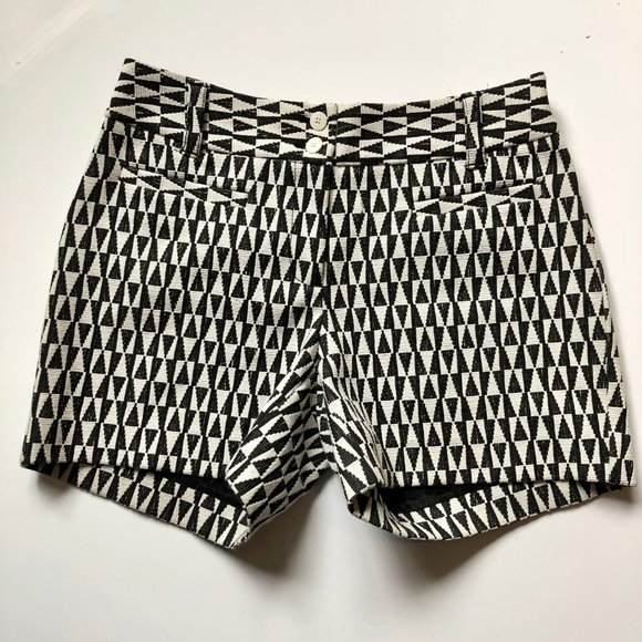 CARTONNIER ANTHROPOLOGIE | mid rise y2k style boho festival geometric shorts - Picture 1 of 6